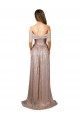 A-Line Strapless Sequin Long Champagne Prom Dress Canada