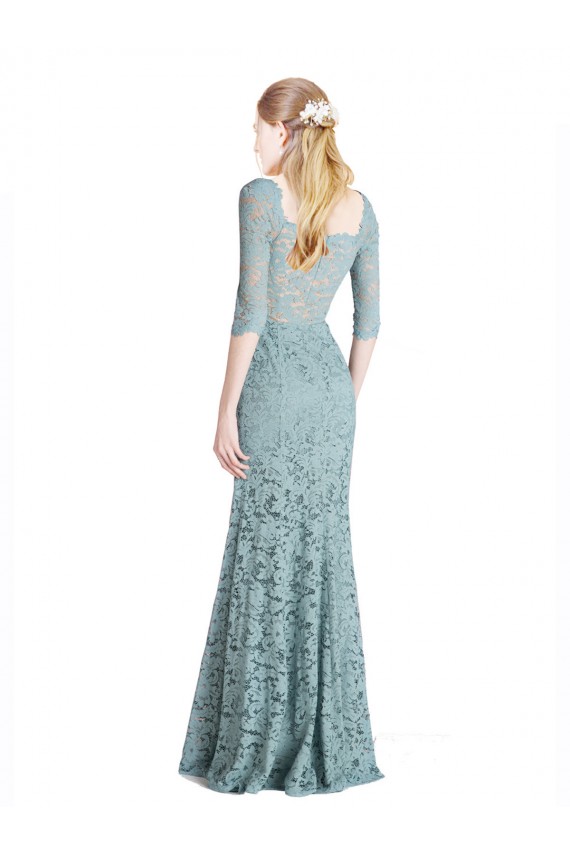 A-Line Sweetheart Lace Long Prom Dress Canada