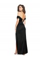 A-Line Sweetheart Silk like Satin Long Black Black Tie Prom Dress Canada