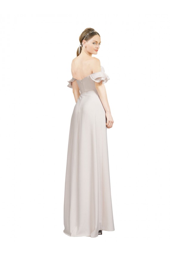 A-Line Sweetheart Stretch Crepe Long Red Prom Dress Canada
