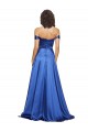 A-Line Sweetheart Stretch Satin Sweep Train Royal Blue Prom Dress Canada