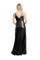 A-Line Spaghetti Straps Sequin Long Black Prom Dress Canada