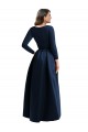 Ball Gown V-Neck Spandex Long Dark Navy High Low Plus Size Prom Dress Canada