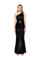 Mermaid One Shoulder Sequin Long Black Prom Dress Canada