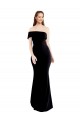Mermaid One Shoulder Stretch Crepe Long Black Prom Dress Canada