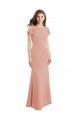 Mermaid High Neck Soft Chiffon Long Bliss Pink Prom Dress Canada