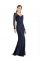 Mermaid Sweetheart Lace Long Dark Navy Prom Dress Canada