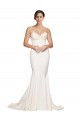 Mermaid Strapless Stretch Satin Sweep Train Ivory Prom Dress Canada