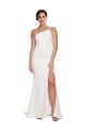 Sheath Strapless Stretch Crepe Sweep Train Ivory Prom Dress Canada