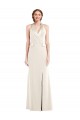 Trumpet Halter Neck Stretch Crepe Long Ivory Prom Dress Canada