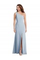 Trumpet One Shoulder Stretch Crepe Long Light Sky Blue Sleeveless Prom Dress Canada