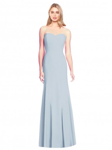 Trumpet Sweetheart Stretch Crepe Long Light Sky Blue Prom Dress Canada