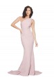 Sheath One Shoulder Stretch Crepe Sweep Train Mauve Prom Dress Canada