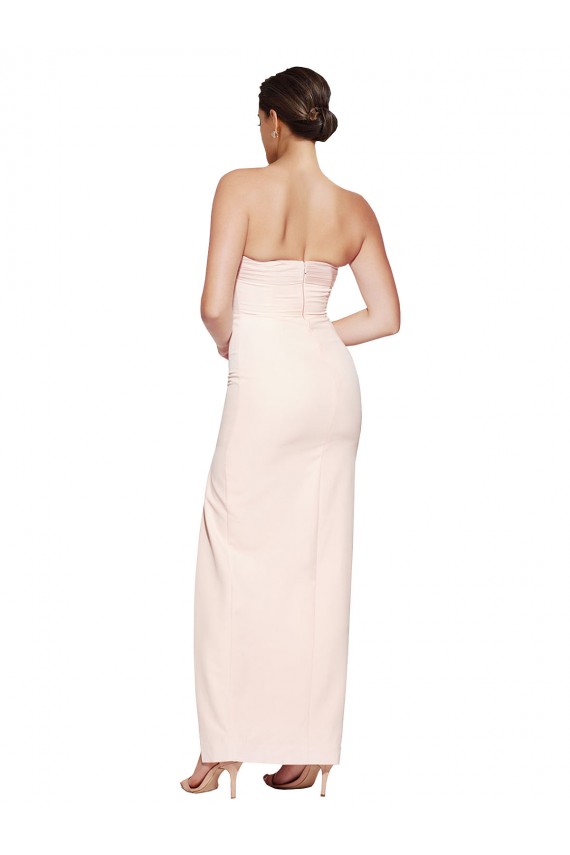Mermaid Cowl Neck Stretch Satin Long Prom Dress Canada