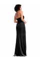 Mermaid Halter Neck Stretch Velvet Long Black Prom Dress Canada