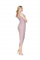 Mermaid High Neck Soft Chiffon Cocktail Length Primrose High Low Prom Dress Canada