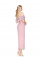 Mermaid High Neck Soft Chiffon Knee Length Primrose Prom Dress Canada