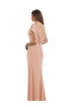 Mermaid High Neck Soft Chiffon Long Bliss Pink Prom Dress Canada