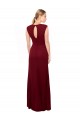 Mermaid V-Neck Soft Chiffon Long Burgundy Prom Dress Canada