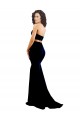 Mermaid High Neck Stretch Crepe Long Black Prom Dress Canada