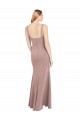 Mermaid High Neck Stretch Crepe Long Dusty Pink Prom Dress Canada