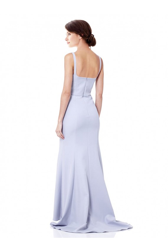 Mermaid Spaghetti Straps Stretch Crepe Long Light Sky Blue Prom Dress Canada