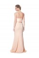 Mermaid High Neck Stretch Crepe Long Nude Black Tie Prom Dress Canada