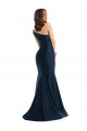 Mermaid One Shoulder Silk like Satin Long Light Sky Blue Prom Dress Canada