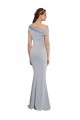 Mermaid One Shoulder Stretch Crepe Long Grey Prom Dress Canada