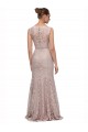 Mermaid Scoop Neck Lace Long Prom Dress Canada