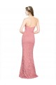 Mermaid Sweetheart Lace Long Salmon Sleeveless Prom Dress Canada