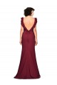 Mermaid Strapless Stretch Crepe Long Burgundy Prom Dress Canada