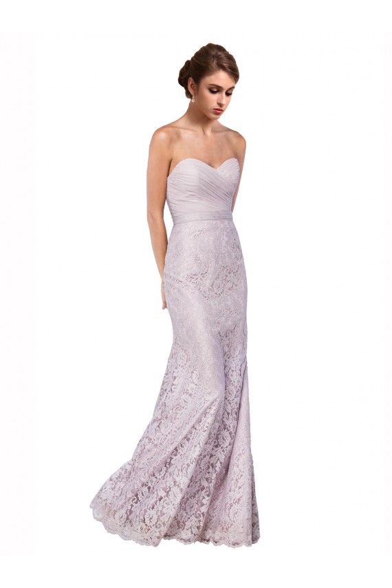 Mermaid Sweetheart Lace Long  Sleeveless Prom Dress Canada