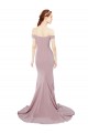 Mermaid Sweetheart Stretch Crepe Sweep Train Dusty Pink Prom Dress Canada