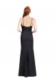 Mermaid V-Neck Stretch Crepe Long Black Prom Dress Canada