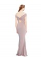 Mermaid V-Neck Stretch Crepe Long Dusty Pink Prom Dress Canada