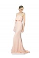 Mermaid High Neck Stretch Crepe Long Nude Black Tie Prom Dress Canada
