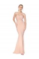 Mermaid Sweetheart Stretch Crepe Long Nude Prom Dress Canada