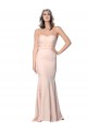 Sheath Sweetheart Stretch Crepe & Tulle Long Nude Prom Dress Canada