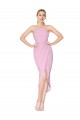 Mermaid High Neck Stretch Crepe Knee Length Orchid Prom Dress Canada