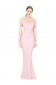 A-Line Strapless Stretch Crepe Long Pink Prom Dress Canada