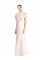 Trumpet Bateau Neck Stretch Crepe Long Pink Prom Dress Canada