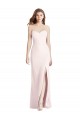 Trumpet Strapless Stretch Crepe Long Pink Prom Dress Canada