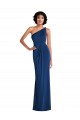 Sheath One Shoulder Spandex Long Royal Blue Prom Dress Canada