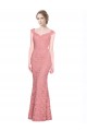 Mermaid Sweetheart Lace Long Salmon Prom Dress Canada
