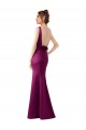 Sheath Bateau Neck Satin Long Merlot Black Tie Prom Dress Canada