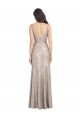 Sheath High Neck Sequin & Sparkling Sequin Long Silver Prom Dress Canada