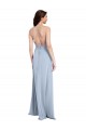 Sheath Halter Neck Stretch Crepe Long Light Sky Blue Prom Dress Canada