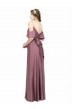Sheath Off the Shoulder Silk like Satin Long Prom Dress Canada