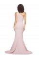 Sheath One Shoulder Stretch Crepe Sweep Train Mauve Prom Dress Canada